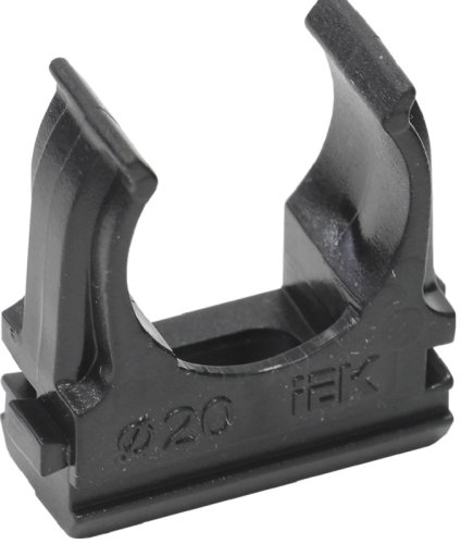 Клипса для гофры IEK CF20 Д=20 черный (уп. 100шт) картинка